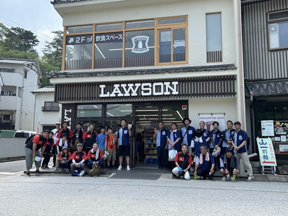 活動の拠点となったローソン宮島店